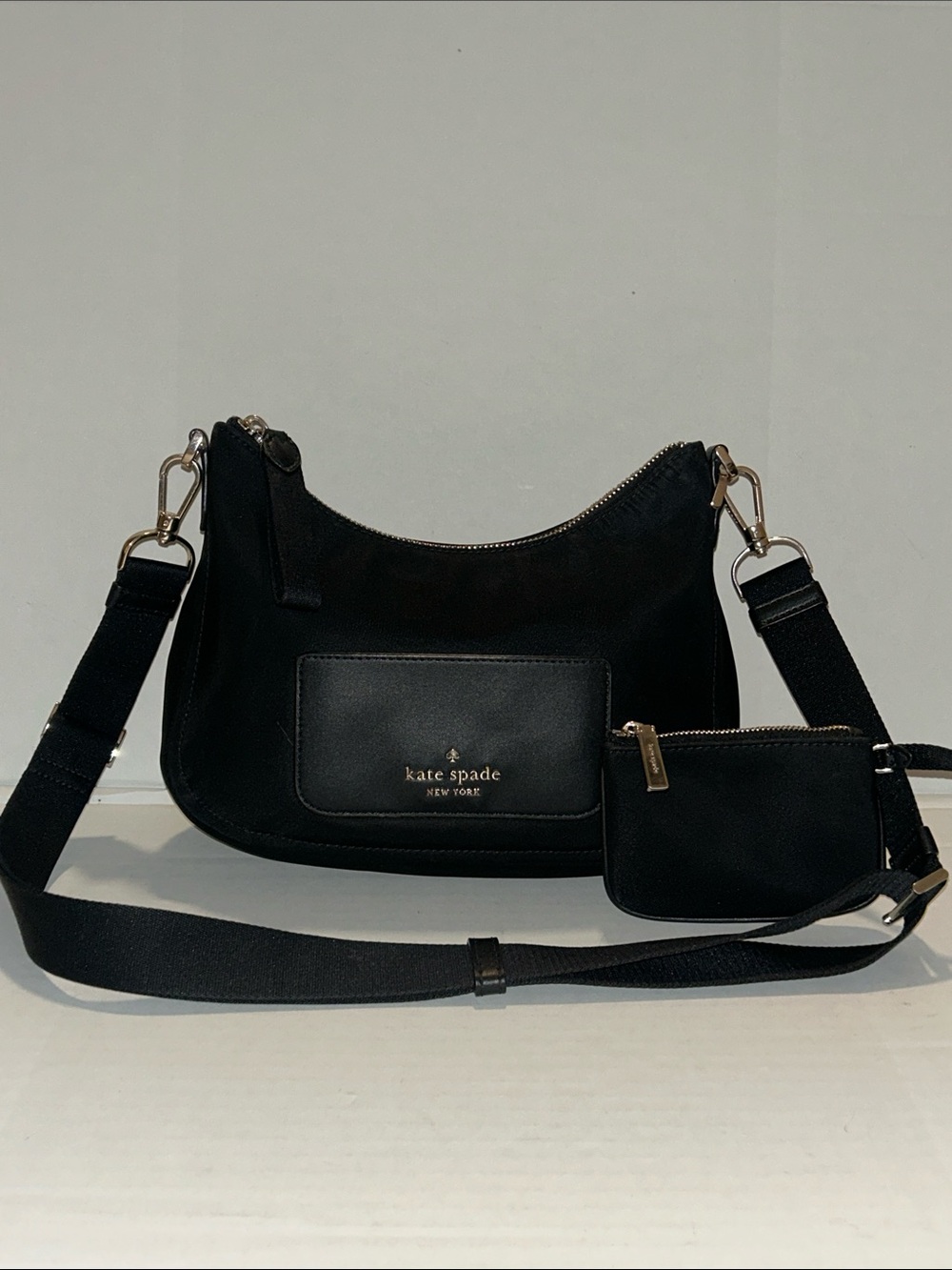 Kate Spade Black Chelsea Nylon Crossbody Bag